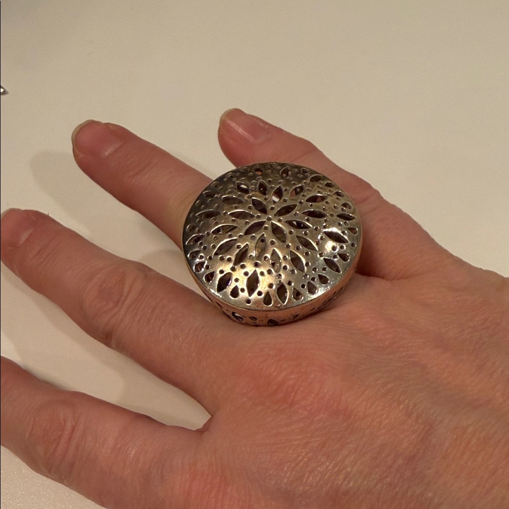 Silver Statement Ring - image 1
